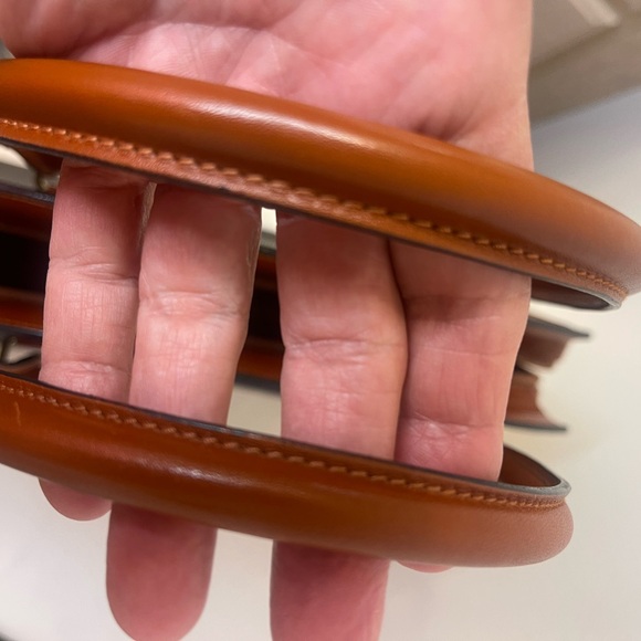 Bally Signature Leather Brown and Black Handbag Made In Italy Unbranded Dust Bag - Picture 14 of 16